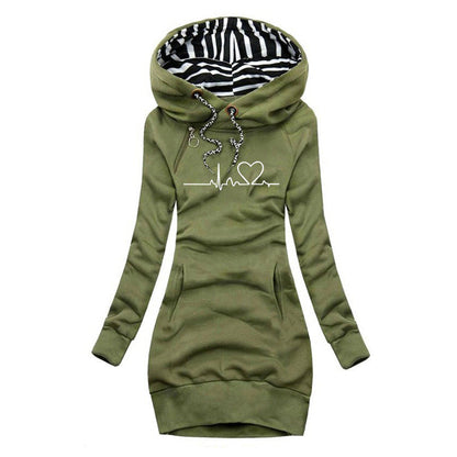 Kari | Klänning-poncho med hjärtprint