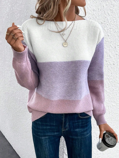 Dina | Tidlös Elegant Stickad Tröja