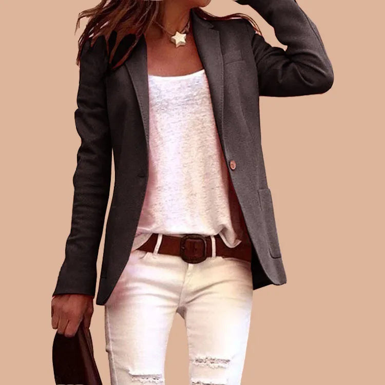 LEONA | Avslappnad Enkelknappad Blazer
