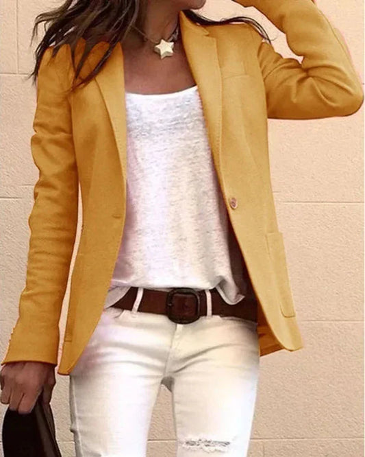 LEONA | Avslappnad Enkelknappad Blazer