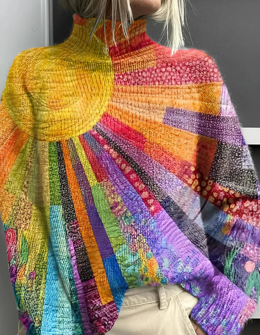 Ada | Färgg
ork och Livfull Turtleneck Tröja