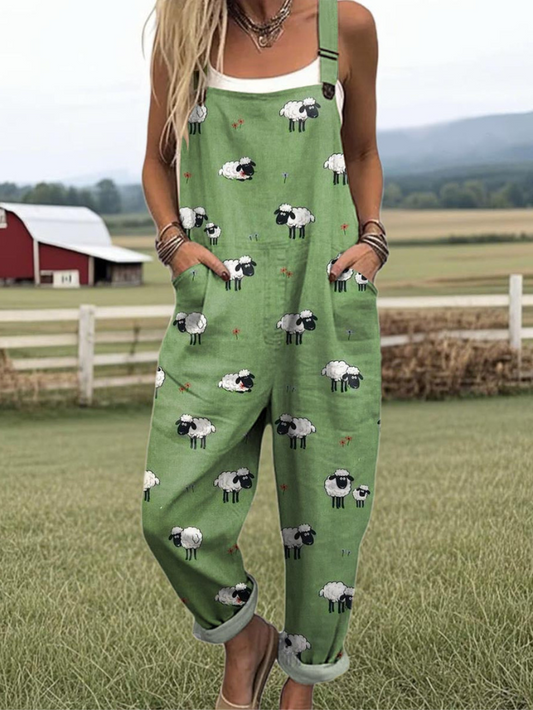 ZIRELIA – Botanisk bredbens jumpsuit