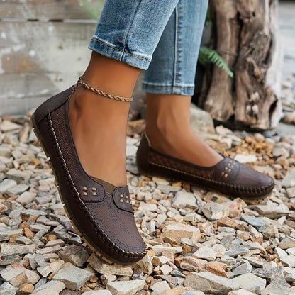 Elin | Ortopediska Loafers i Vintage Stil