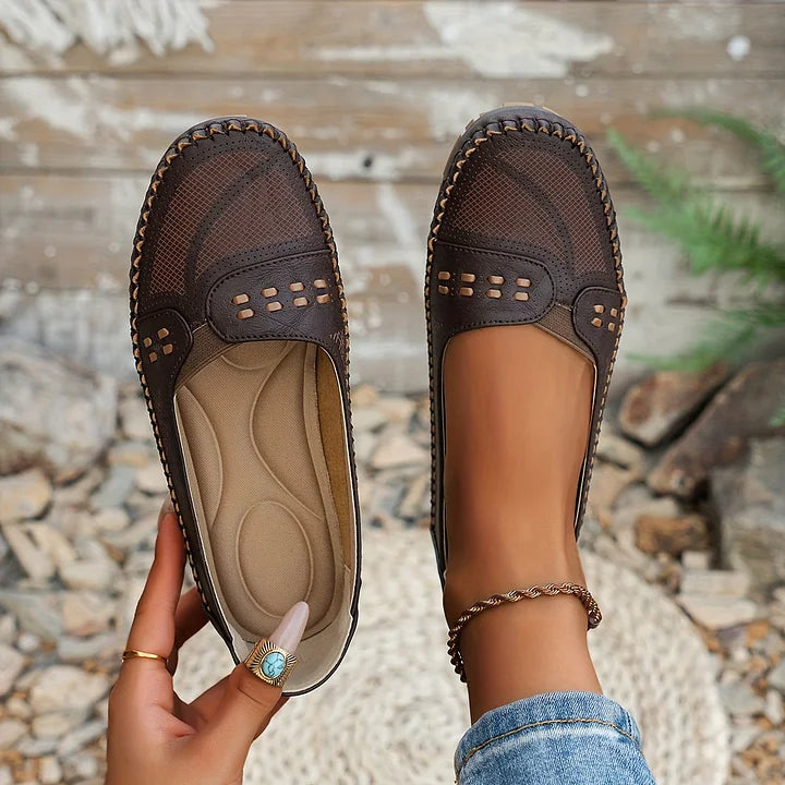 Elin | Ortopediska Loafers i Vintage Stil