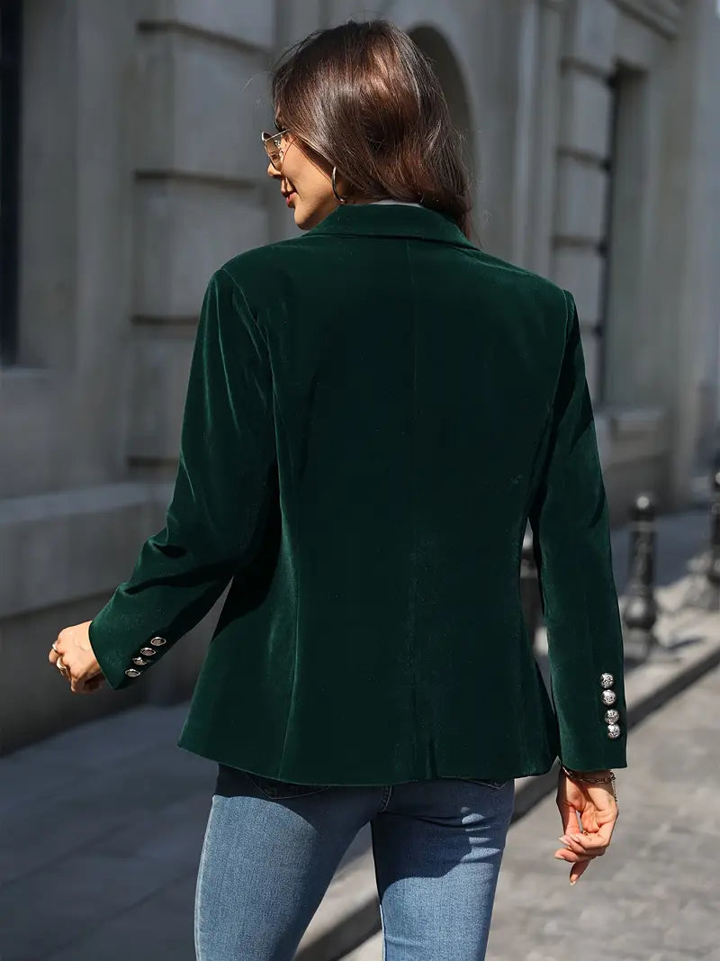 VIVIAN | Sammetsgull-knapp Blazer