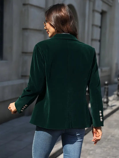 VIVIAN | Sammetsgull-knapp Blazer