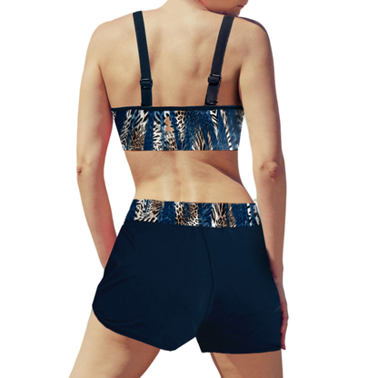 Bella - Bikini med Geometriskt Mönster
