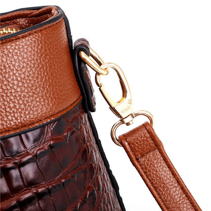 Alfrida | Elegant handväska med sofistikerad krokopreg