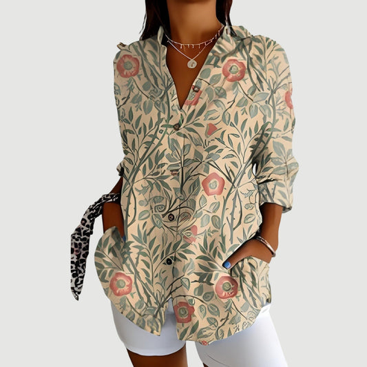 Nora™ | Konstnärlig Bloom Blus