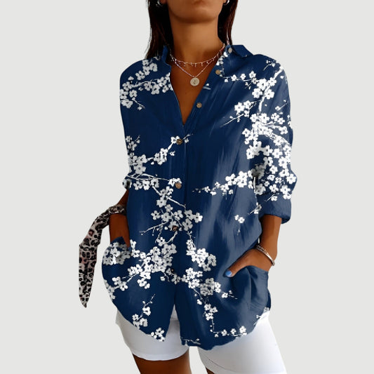 Viola™ | Konstnärlig Bloom Blus