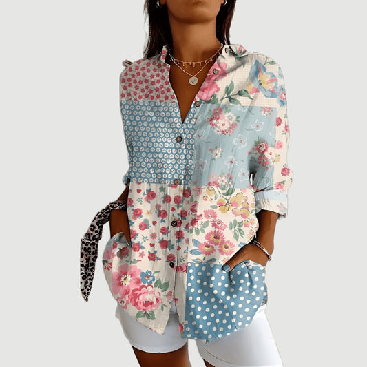 Liv™ | Konstnärlig Blomsterblus