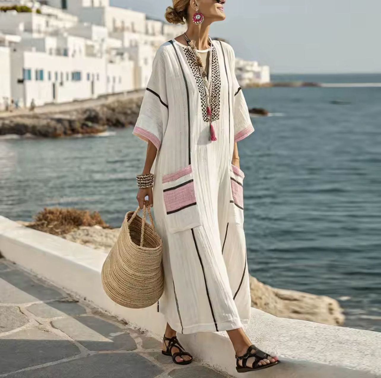 Mary - Lång Strandklänning
