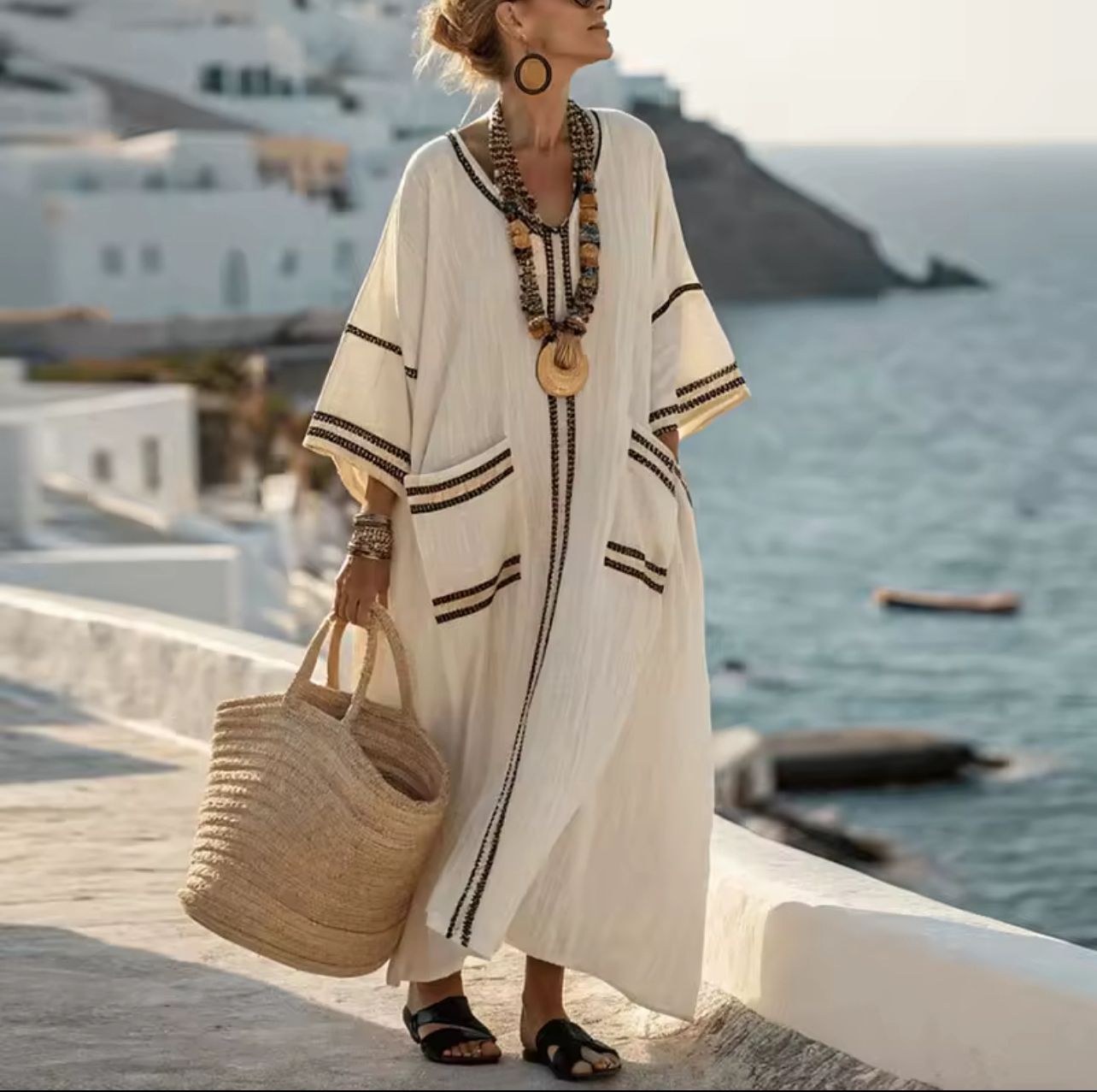 Mary - Lång Strandklänning